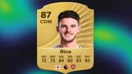 Declan Rice has great shooting and defending ability (Image via EA Sports)